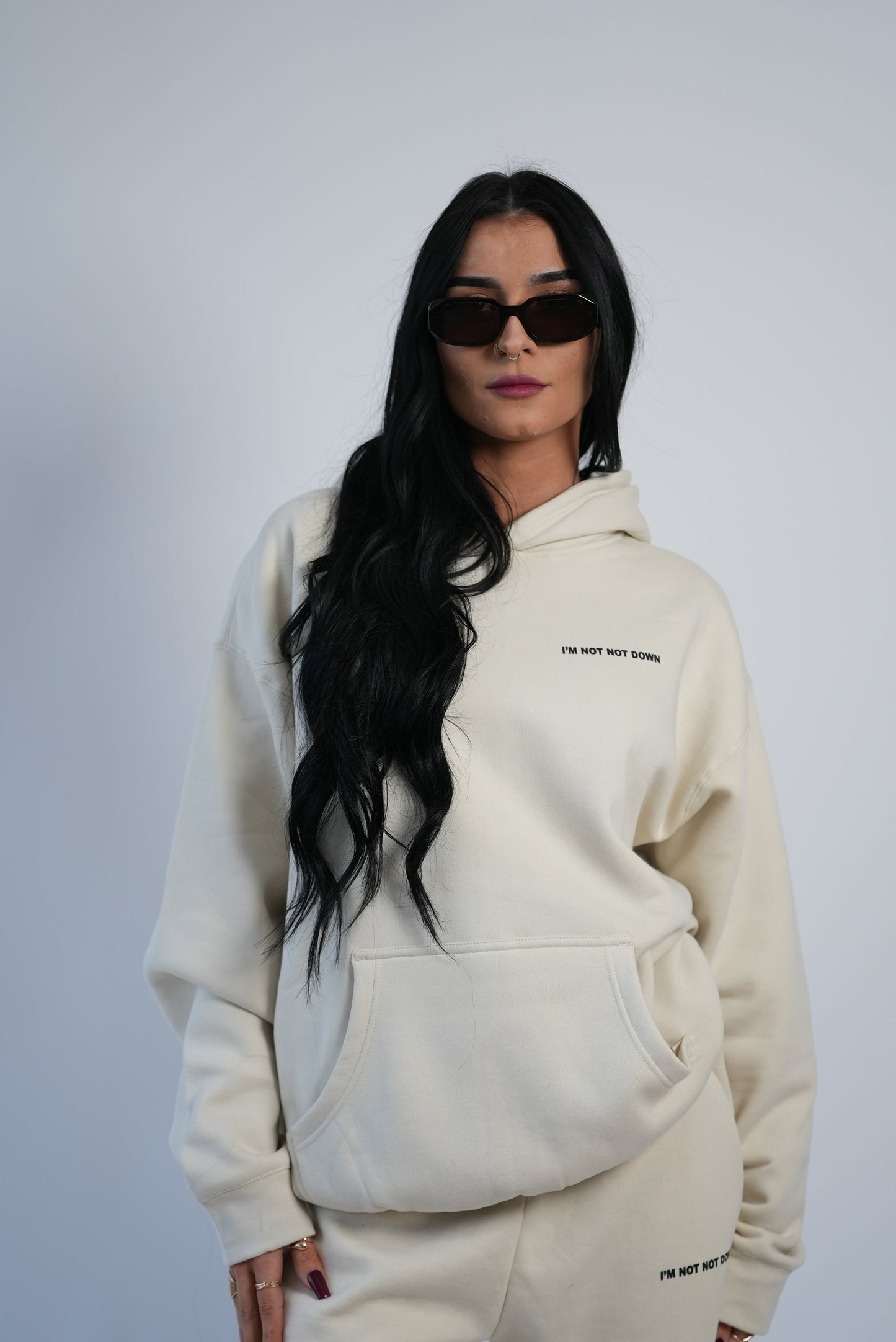 Heavy Weight Beige Hoodie