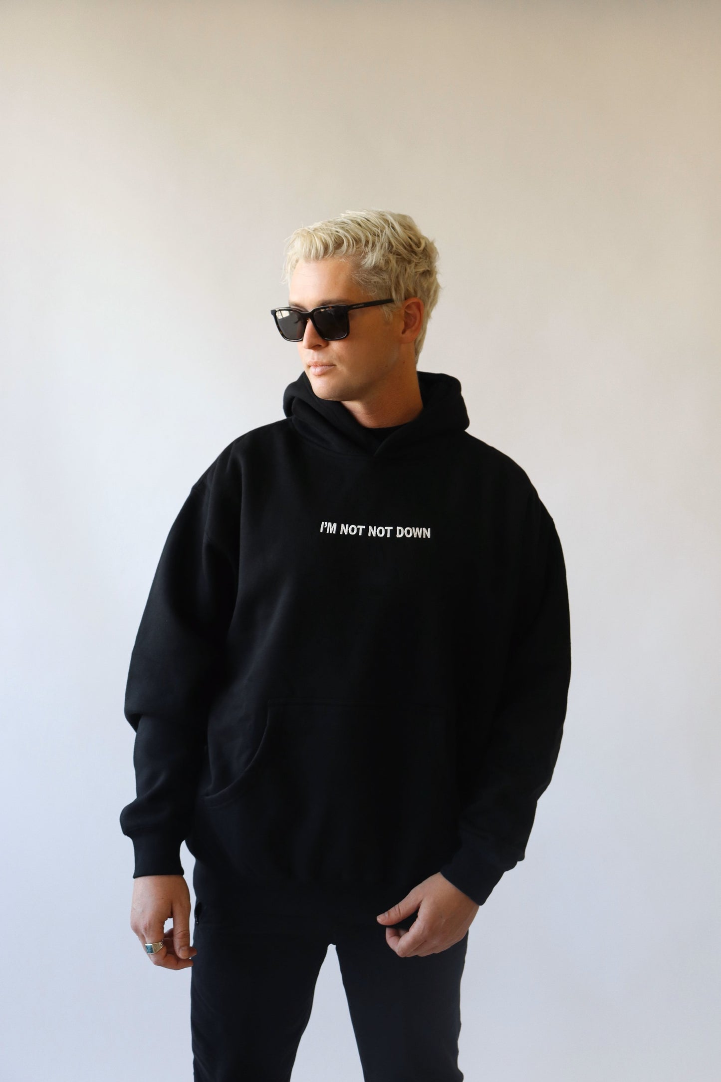 Heavy Weight Black Hoodie