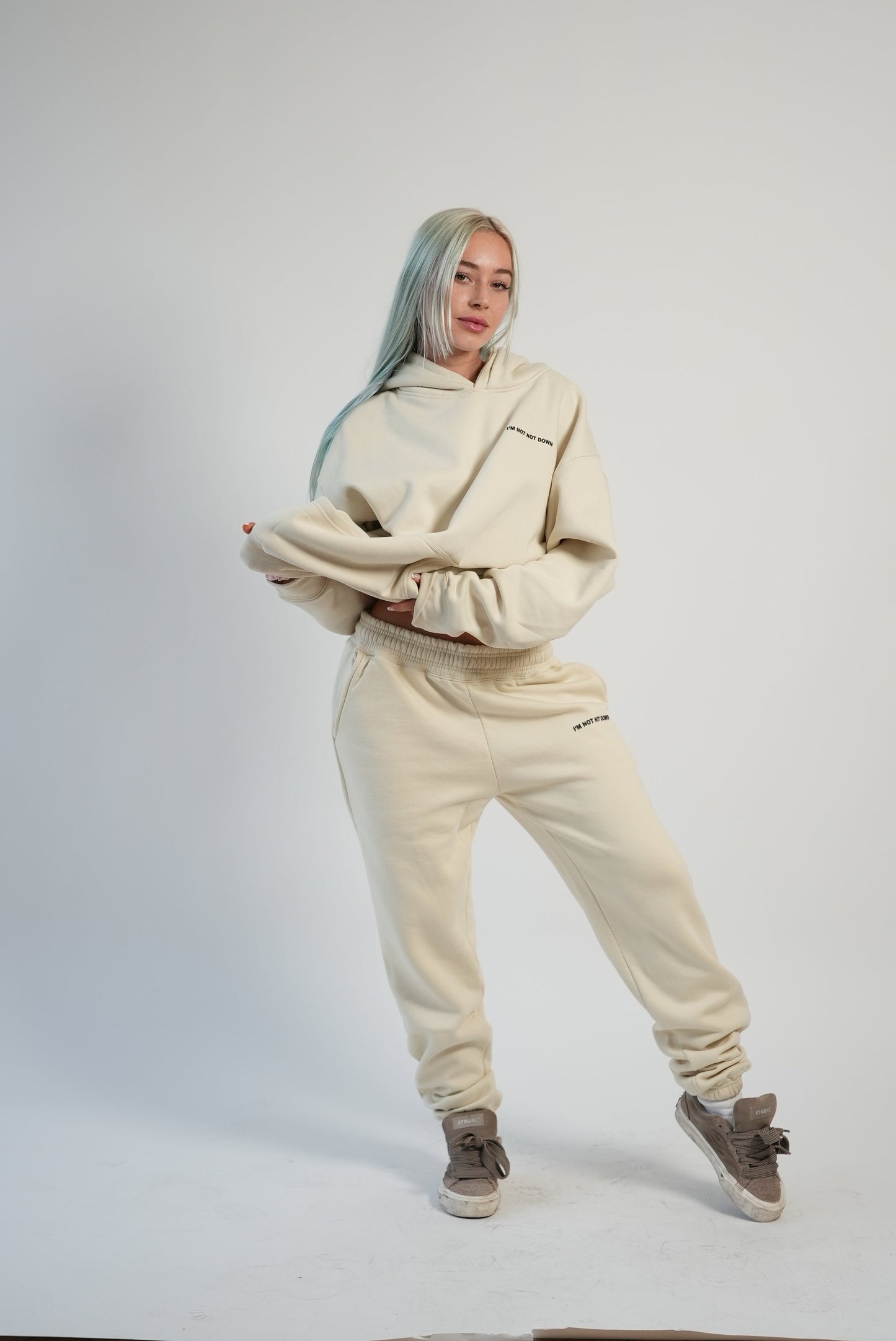 Heavy Weight Beige Hoodie