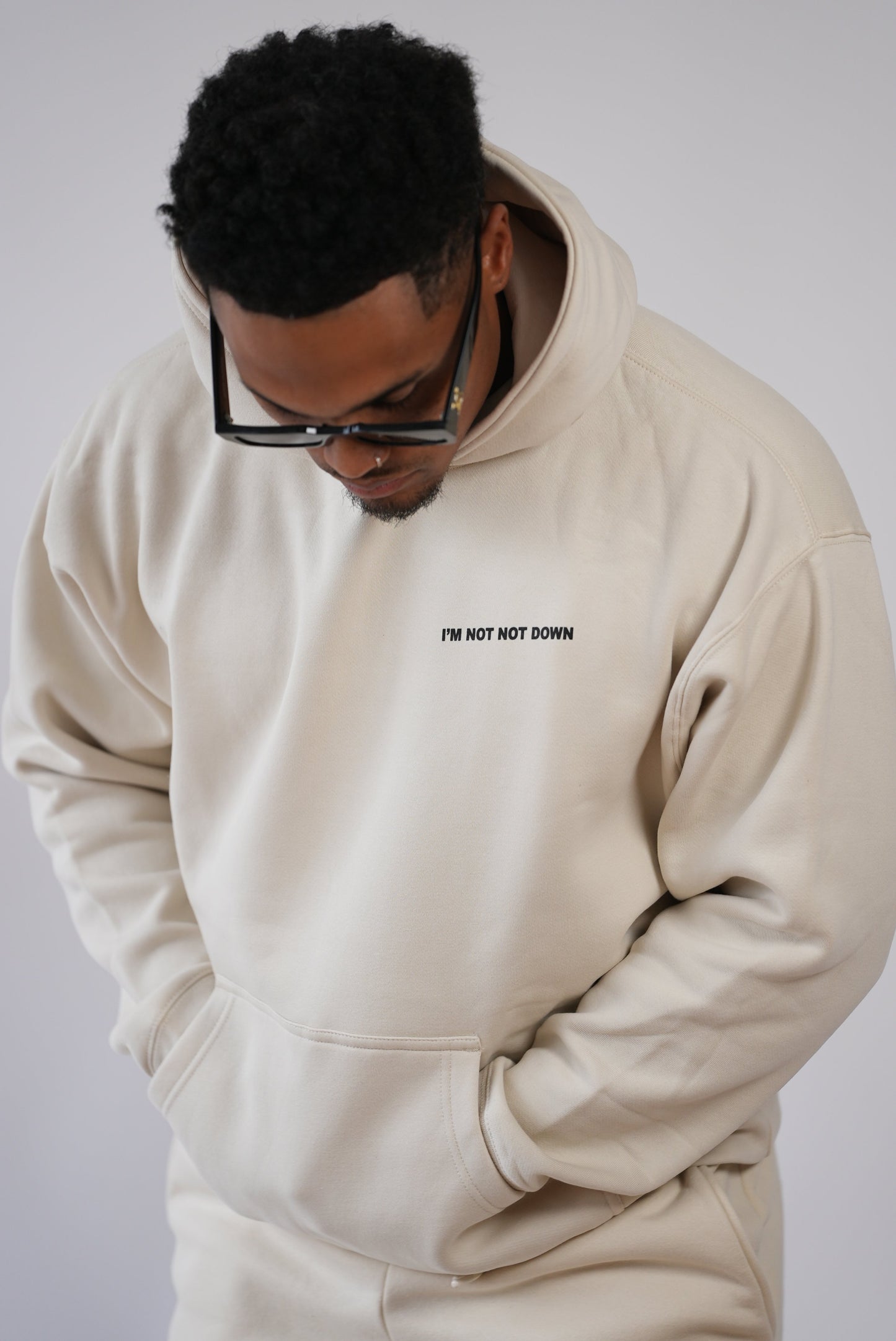 Heavy Weight Beige Hoodie